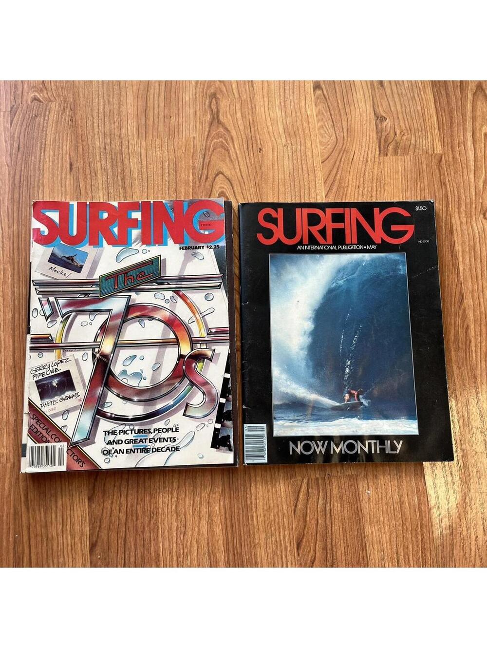 2 vintage 80s surfing magazines, great condition